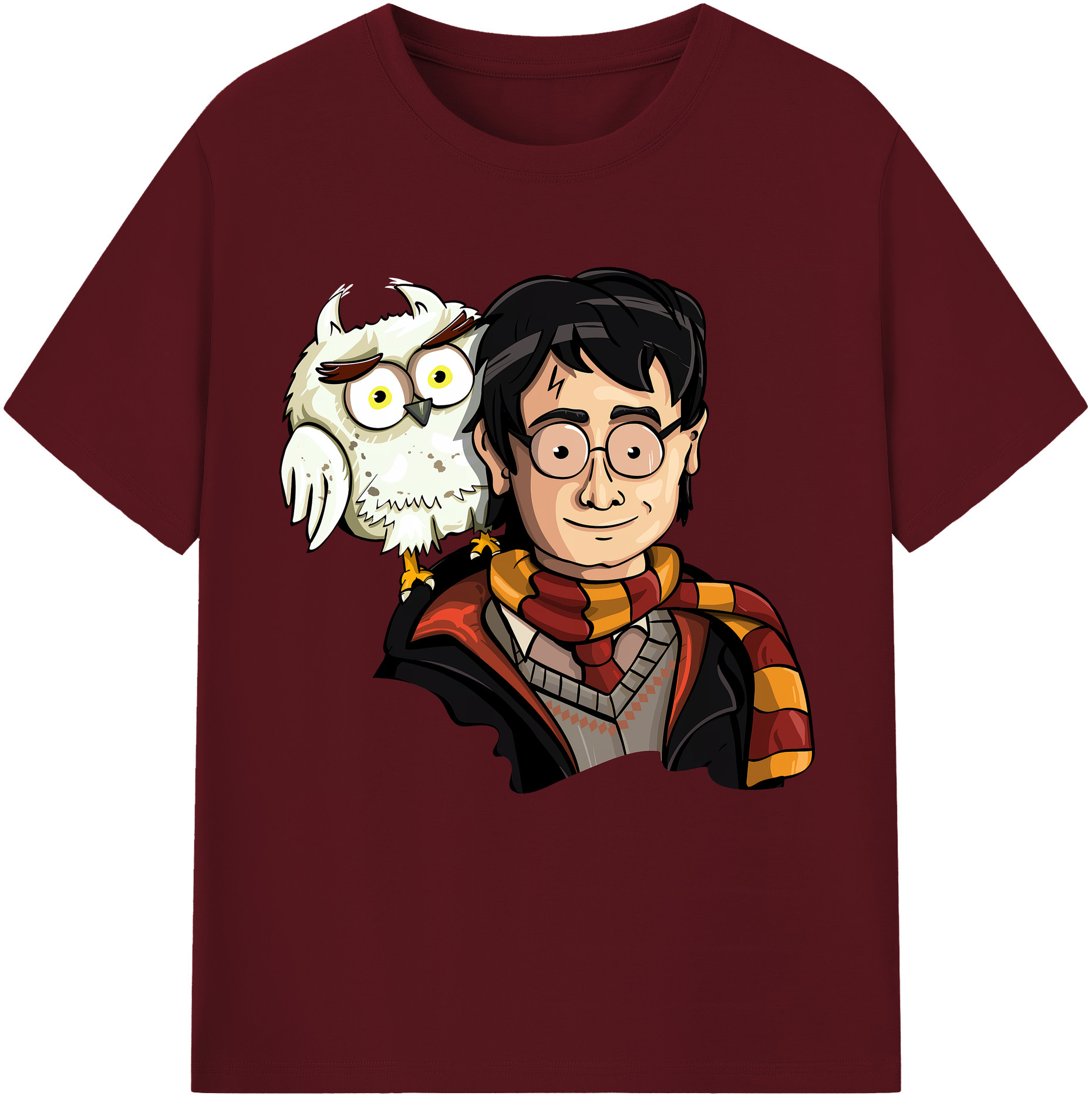（画像用） Harry Potter ハリー・ポッターシリーズ 綿100％半袖Tシャツ（フロントプリント）